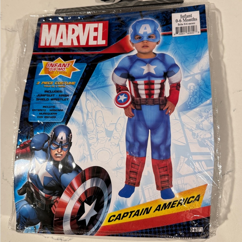 Marvel Captain America Infant Halloween Costume (0-6 months)